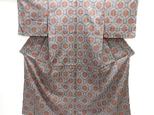 未使用品　花蜀江紋織り出し西陣お召着物アンサンブル